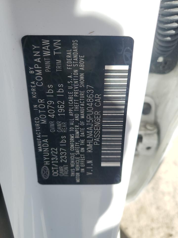 2023 HYUNDAI ELANTRA LIMITED VIN:KMHLN4AJ5PU048637