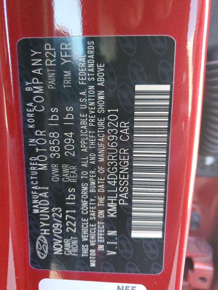 2024 HYUNDAI ELANTRA SE VIN:KMHLL4DG3RU693201