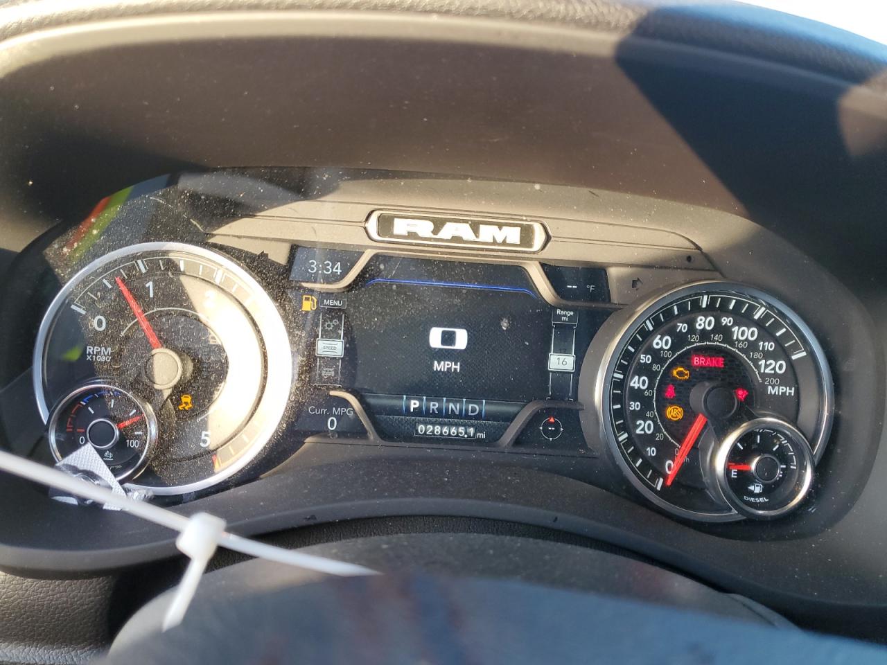 2023 RAM 2500 BIG HORN VIN:3C6UR5DL2PG649286