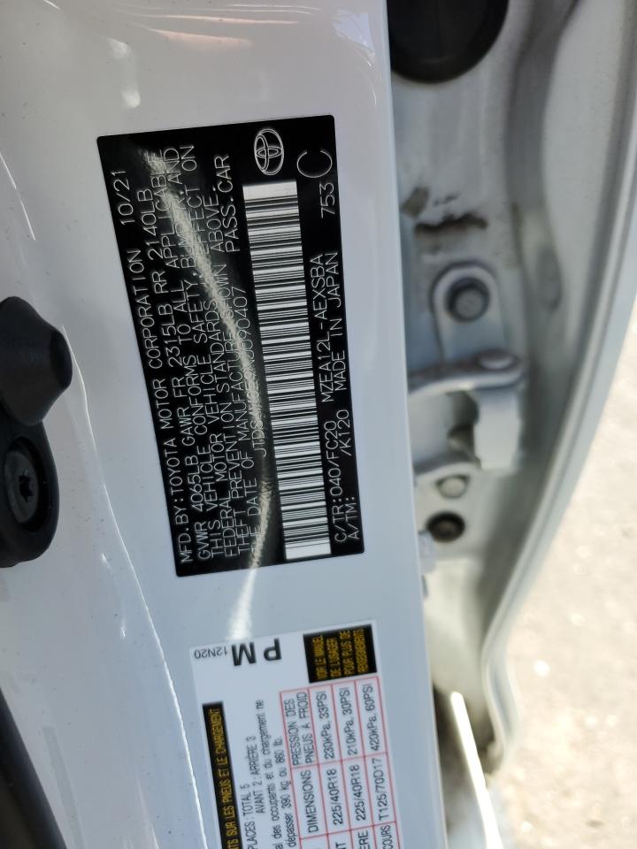 2022 TOYOTA COROLLA SE VIN:JTDS4MCE9NJ090407