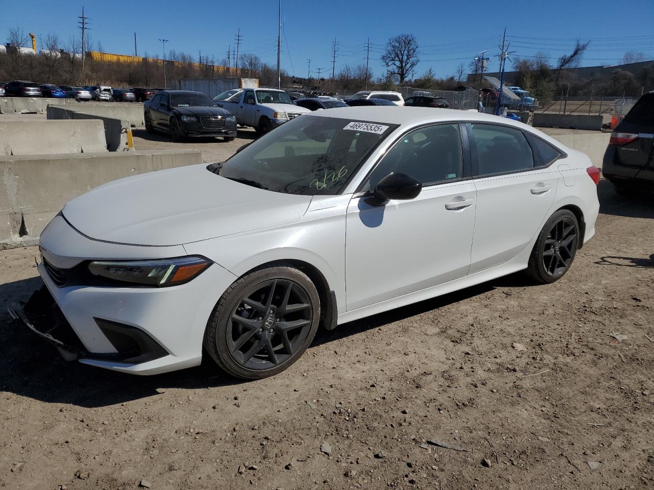 2022 HONDA CIVIC SPORT VIN:2HGFE2F55NH584815