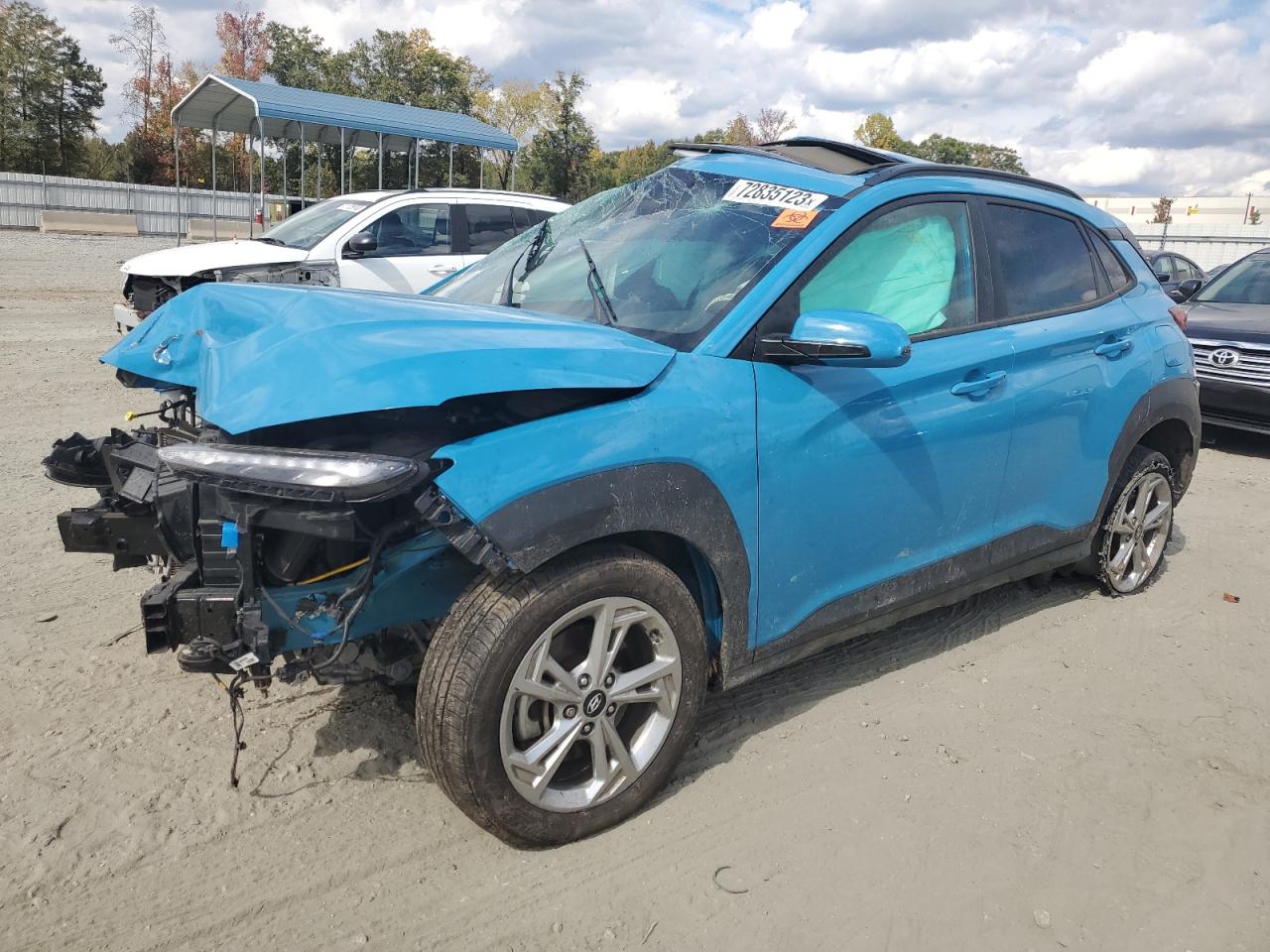 2022 HYUNDAI KONA SEL VIN:KM8K3CAB7NU781144