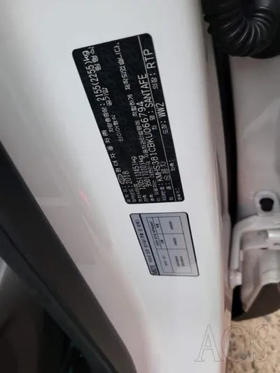 2019 Hyundai Santa FE KMHS381CBKU066794 VIN:KMHS381CBKU066794