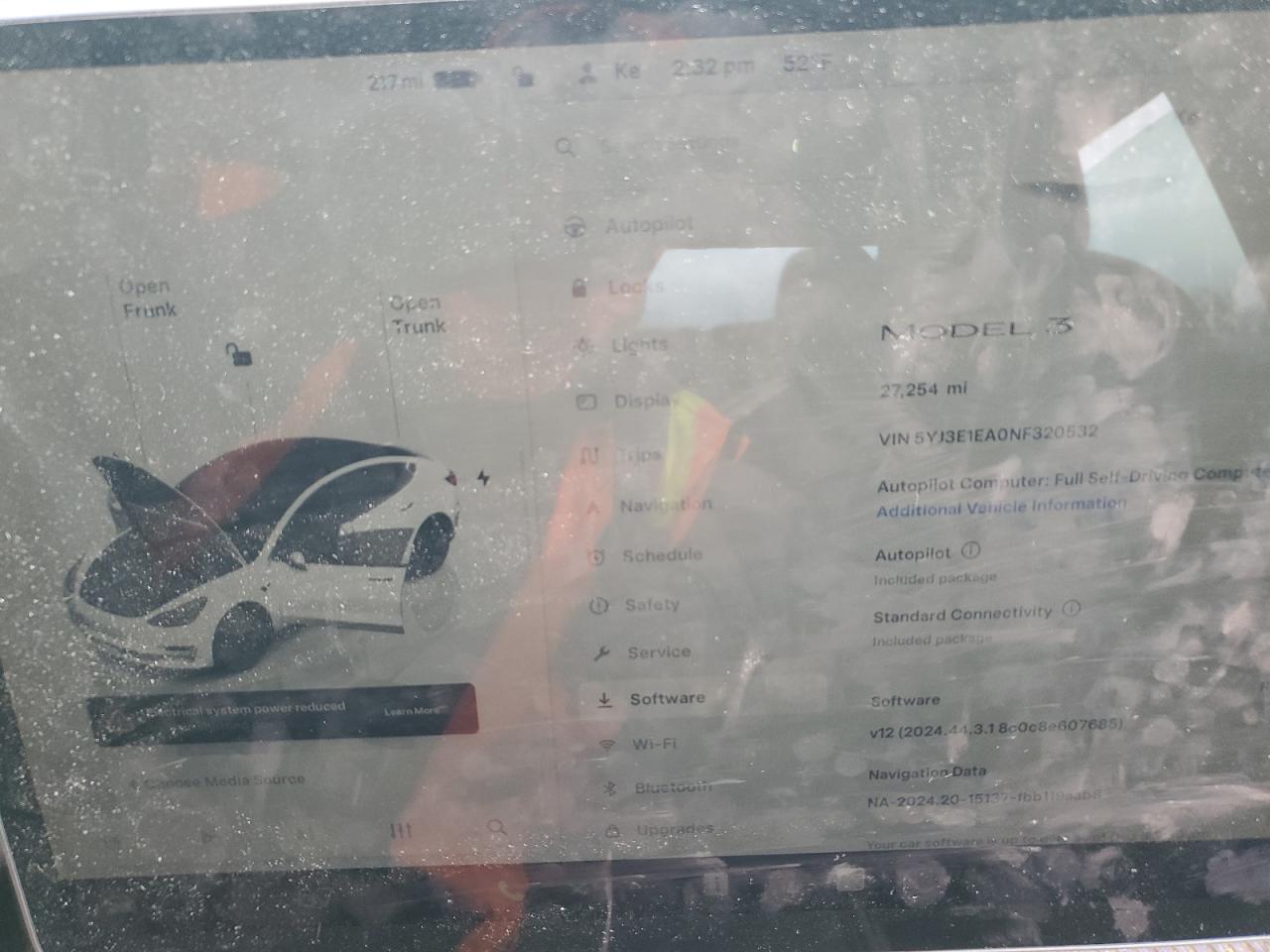 2022 TESLA MODEL 3  VIN:5YJ3E1EA0NF320532