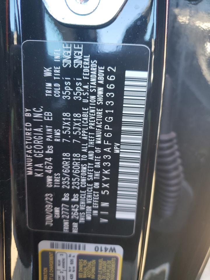2023 KIA SPORTAGE EX VIN:5XYK33AF6PG133662