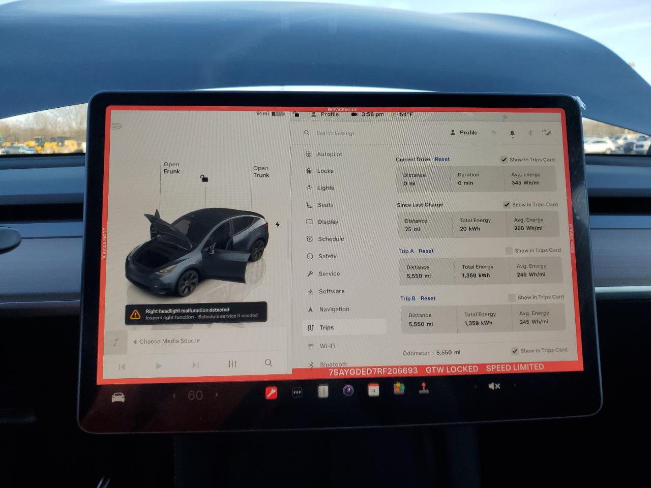 2024 TESLA MODEL Y  VIN:7SAYGDED7RF206693