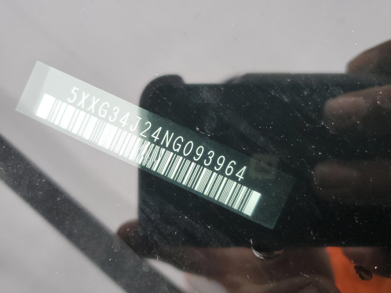 2022 KIA K5 EX VIN:5XXG34J24NG093964