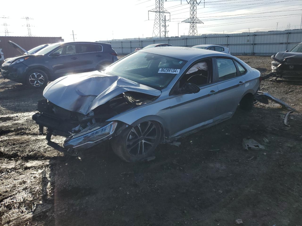 2022 VOLKSWAGEN JETTA SPORT VIN:3VWBM7BU7NM015375