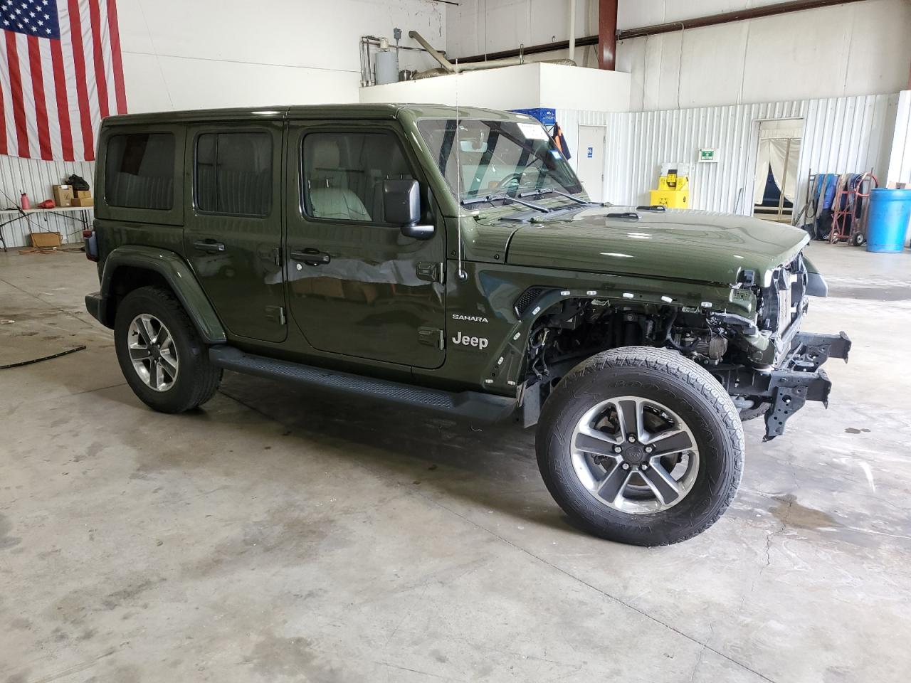 2022 JEEP WRANGLER UNLIMITED SAHARA VIN:1C4HJXEN5NW254448