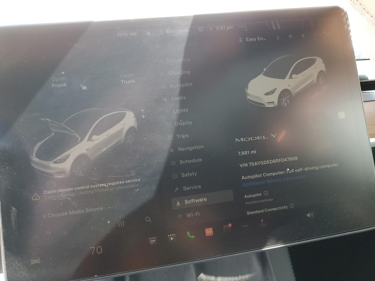2024 TESLA MODEL Y  VIN:7SAYGDED8RF047909
