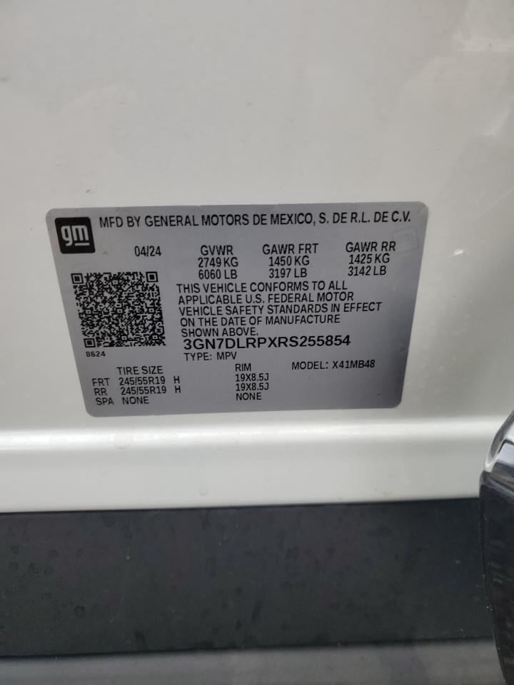 2024 CHEVROLET EQUINOX 2LT VIN:3GN7DLRPXRS255854