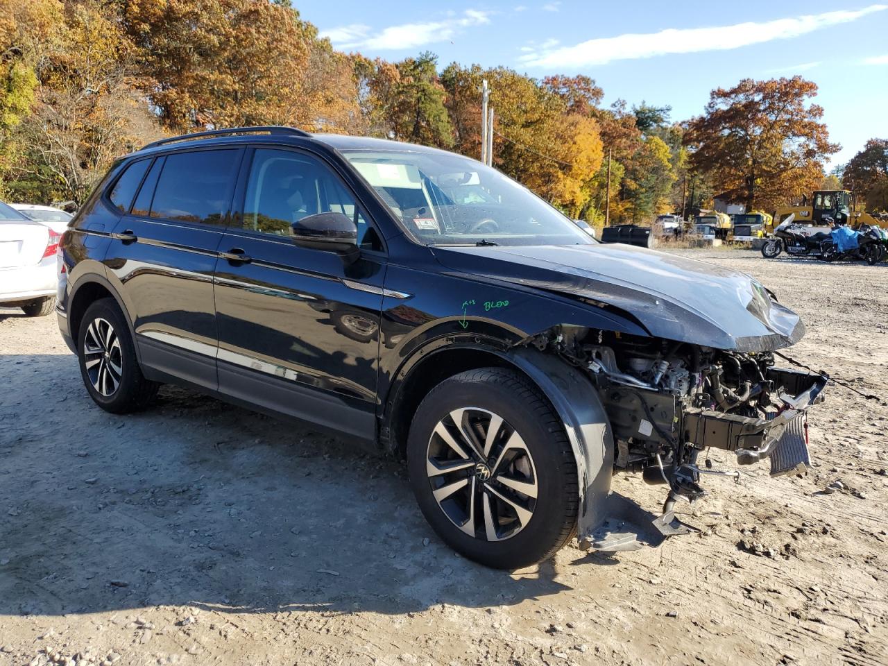 2022 VOLKSWAGEN TIGUAN S VIN:3VV0B7AX0NM070277