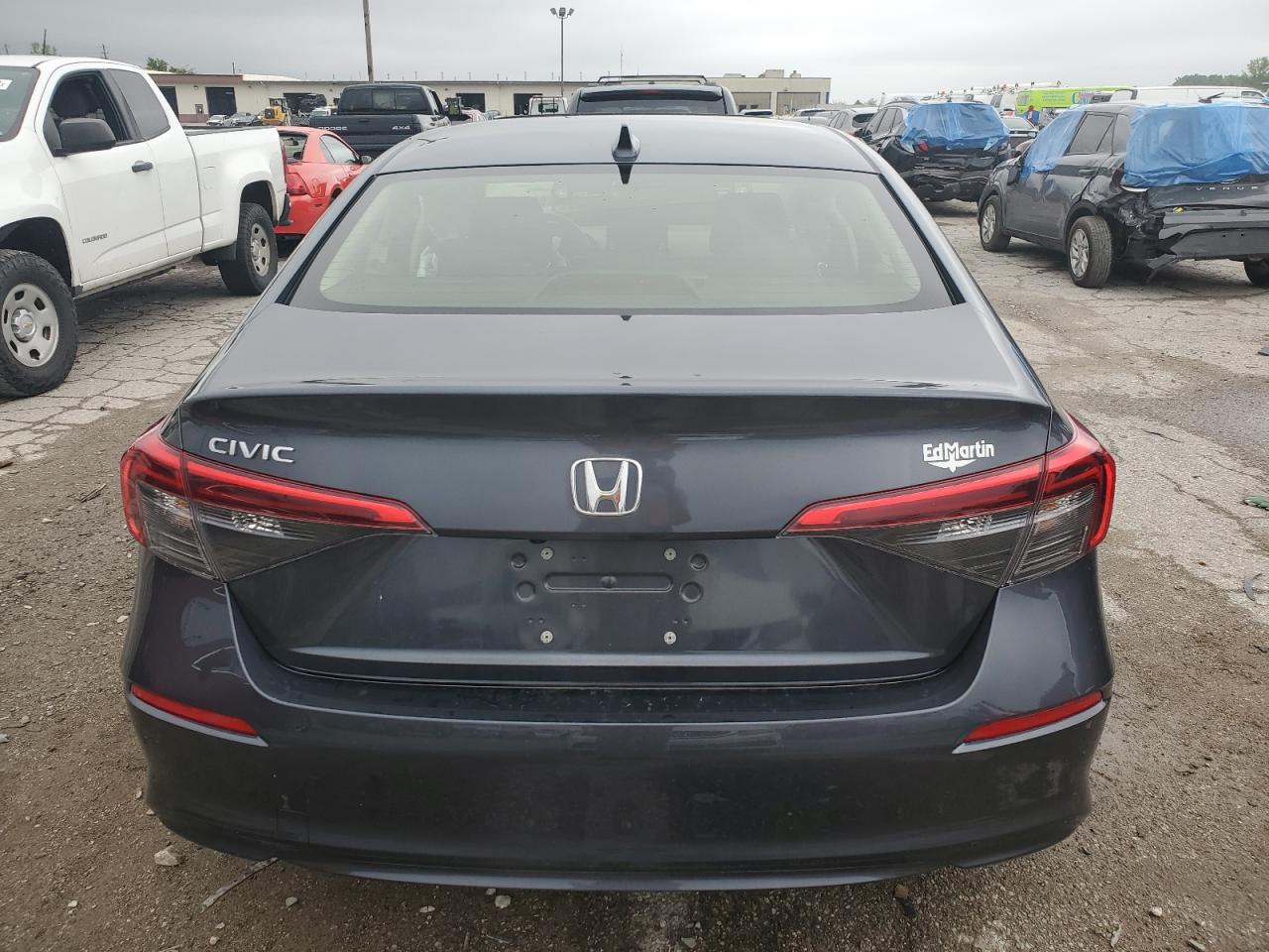 2022 HONDA CIVIC EX VIN:JHMFE1F71NX005081