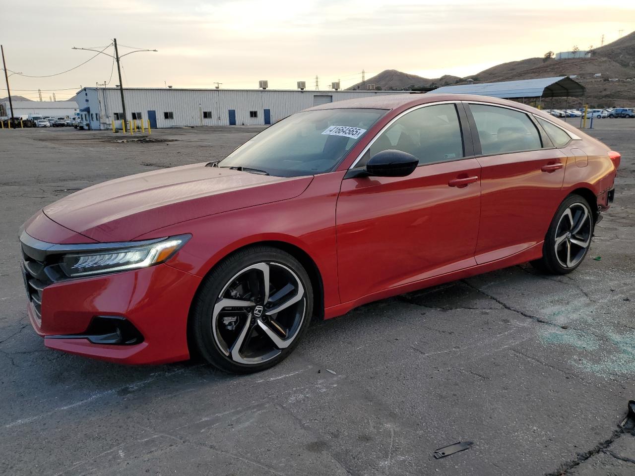 2022 HONDA ACCORD SPORT VIN:1HGCV1F37NA039385