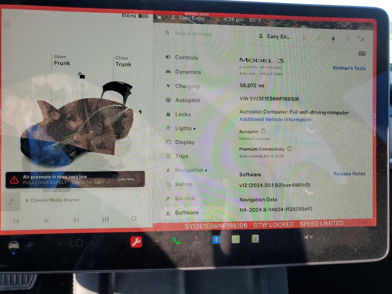 2022 TESLA MODEL 3  VIN:5YJ3E1EB6NF198106