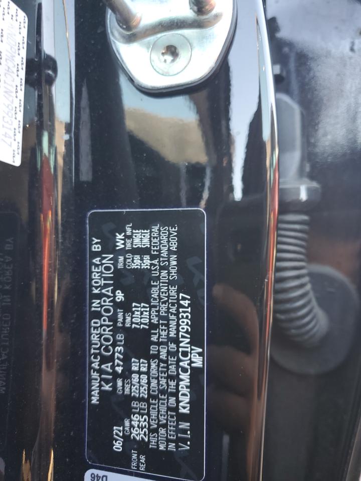 2022 KIA SPORTAGE LX VIN:KNDPMCAC1N7993147
