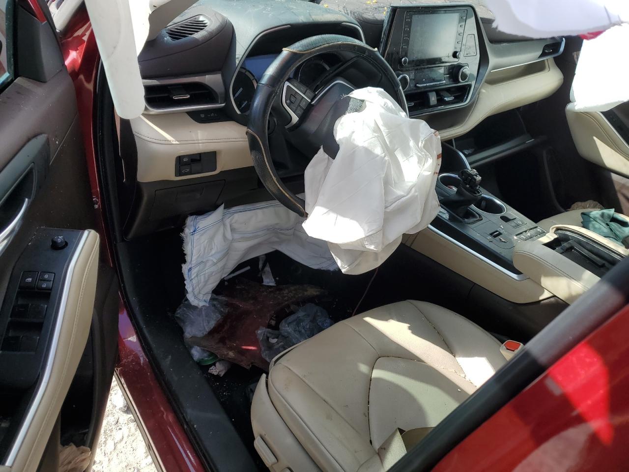 2022 TOYOTA HIGHLANDER XLE VIN:5TDGZRAH6NS553429