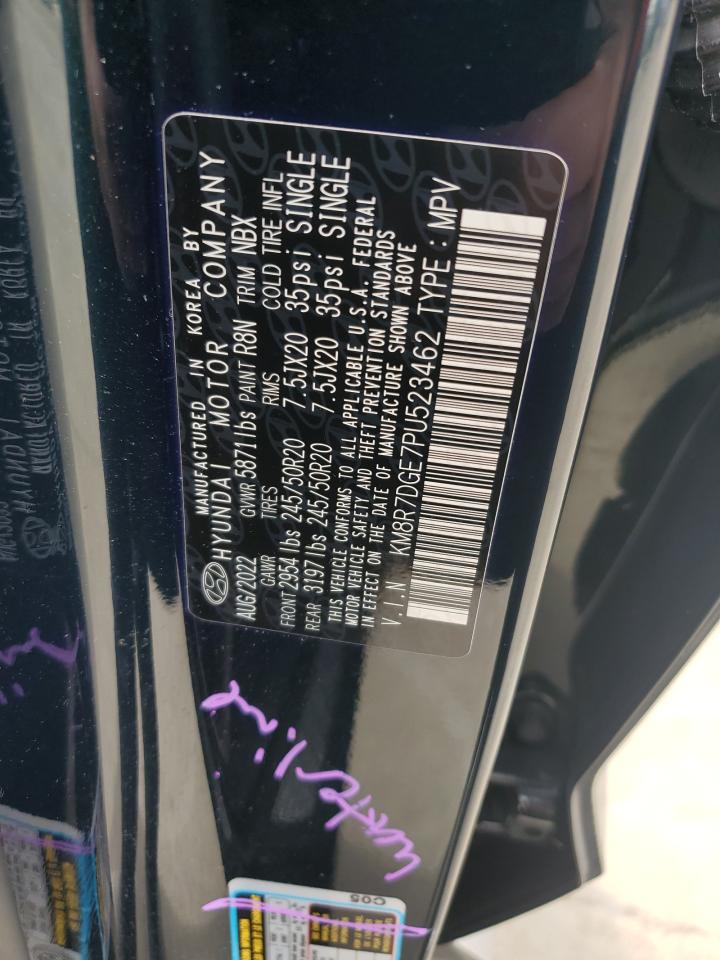 2023 HYUNDAI PALISADE CALLIGRAPHY VIN:KM8R7DGE7PU523462