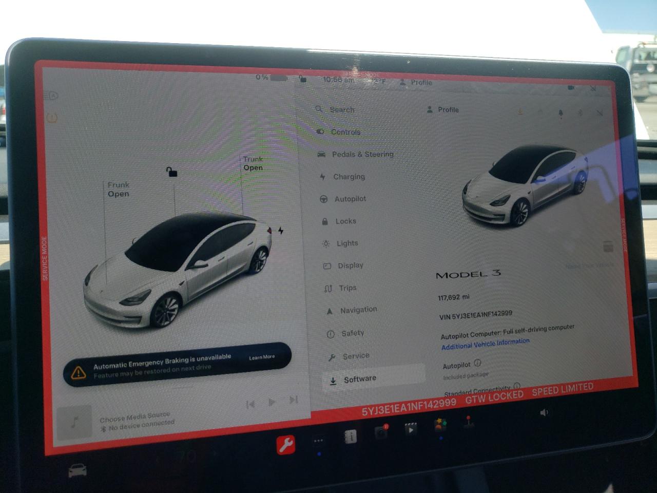 2022 TESLA MODEL 3  VIN:5YJ3E1EA1NF142999