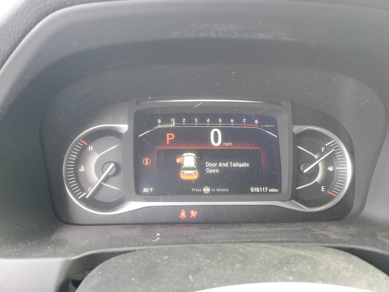 2022 HONDA PASSPORT ELITE VIN:5FNYF8H09NB013794