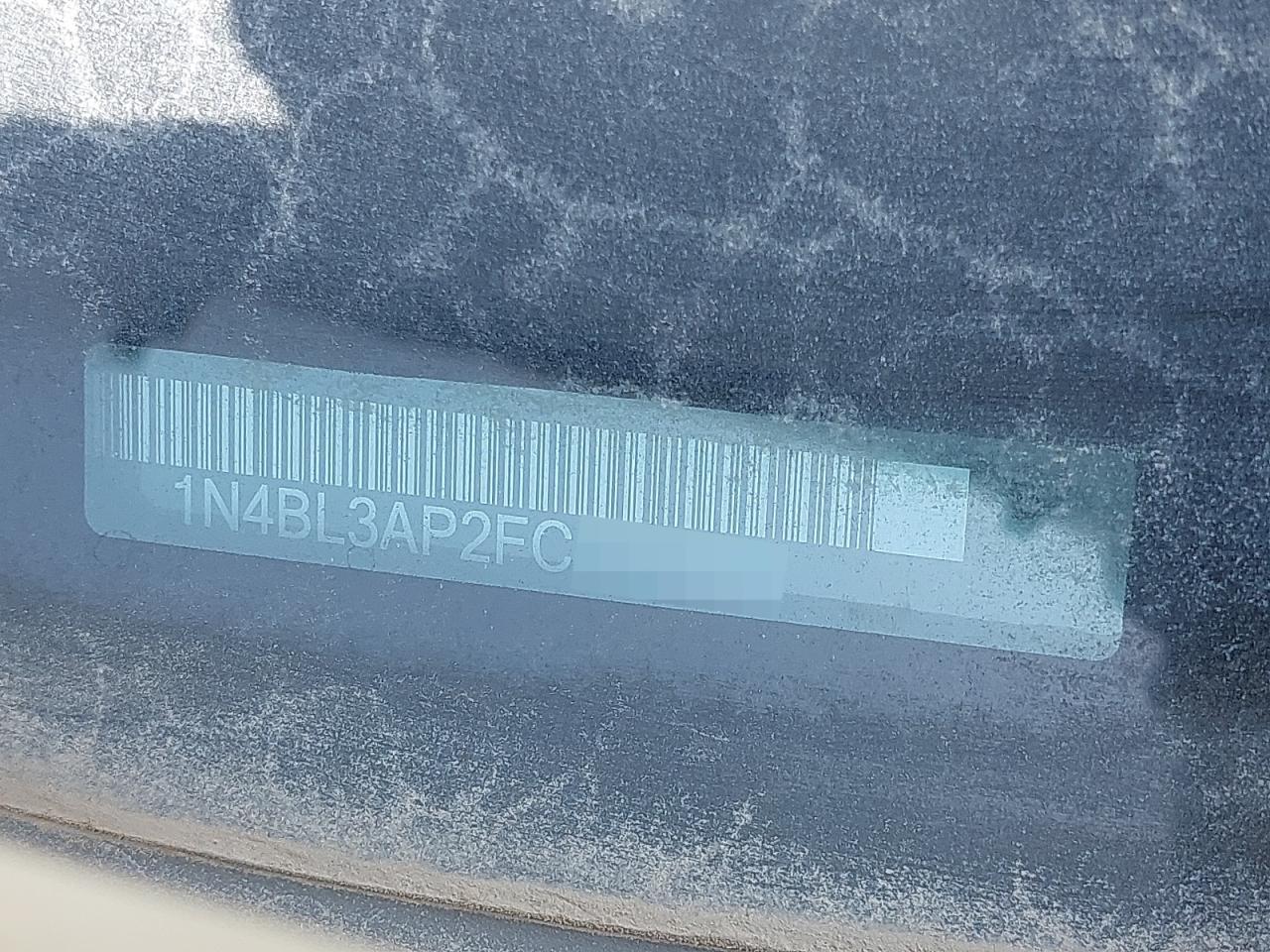 2015 NISSAN ALTIMA VIN:1N4BL3AP2FC******