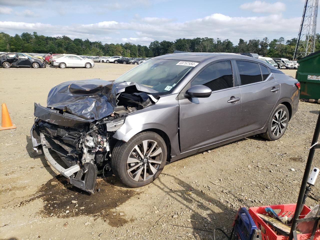 2022 NISSAN SENTRA SV VIN:3N1AB8CV1NY310548