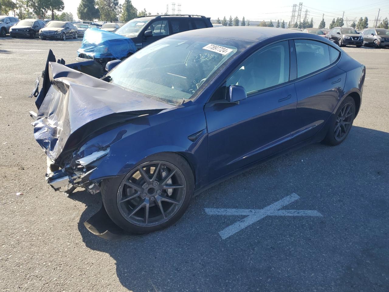 2022 TESLA MODEL 3  VIN:5YJ3E1EA0NF360268
