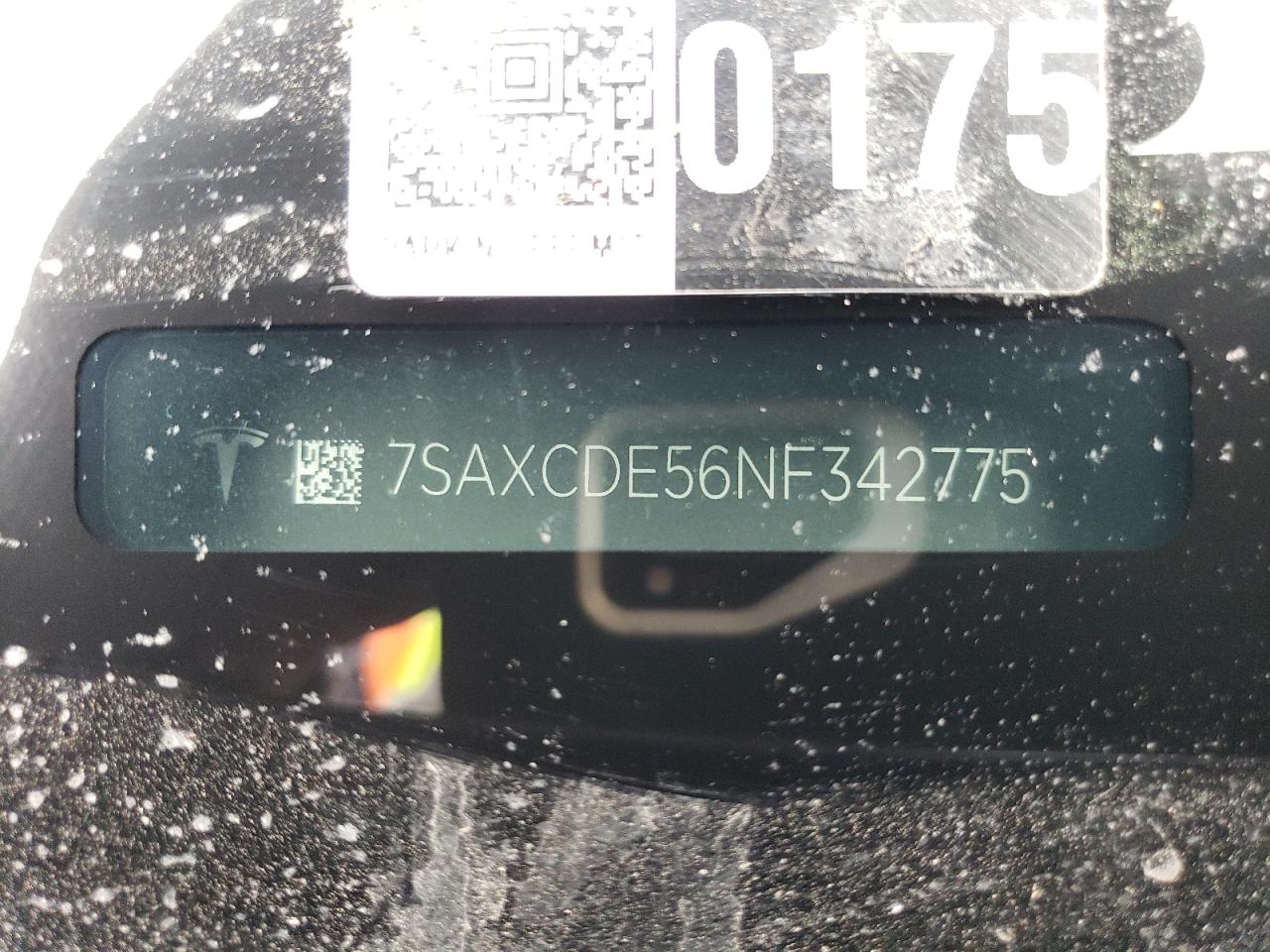 2022 TESLA MODEL X  VIN:7SAXCDE56NF342775
