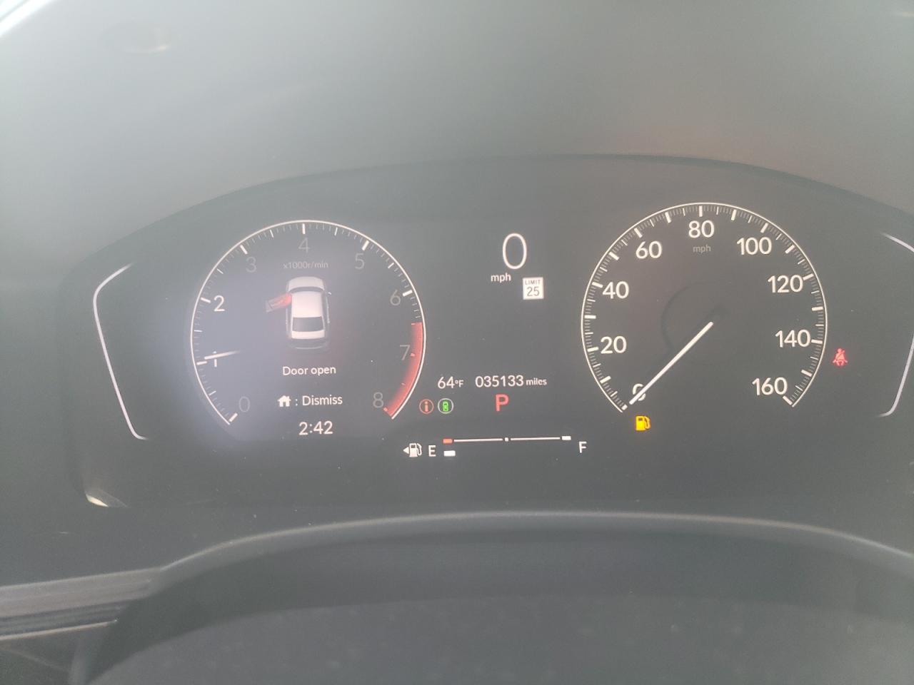 2022 HONDA CIVIC EX VIN:2HGFE1F70NH321868