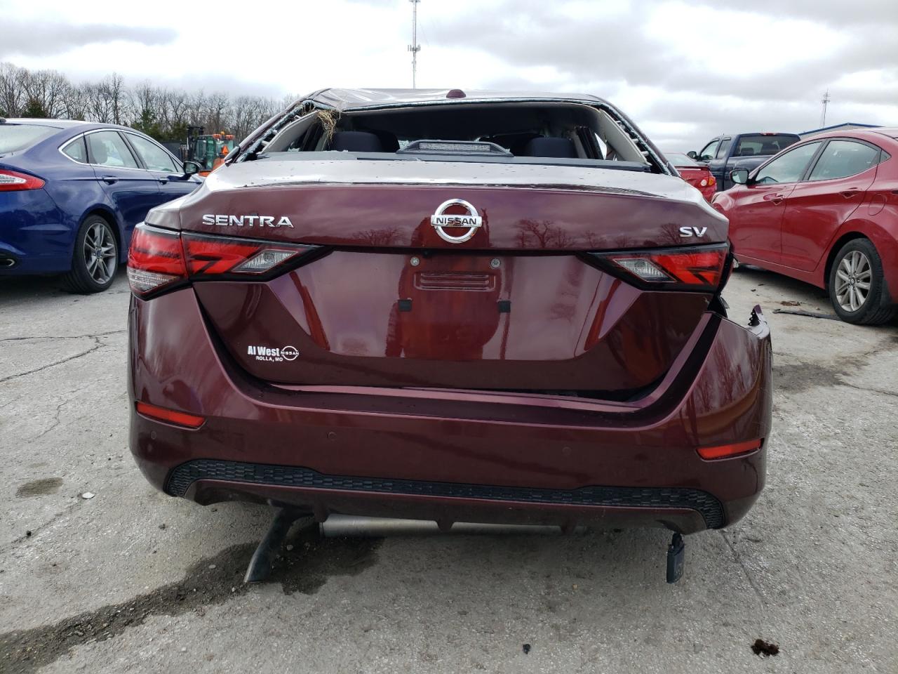 2022 NISSAN SENTRA SV VIN:3N1AB8CV9NY296379