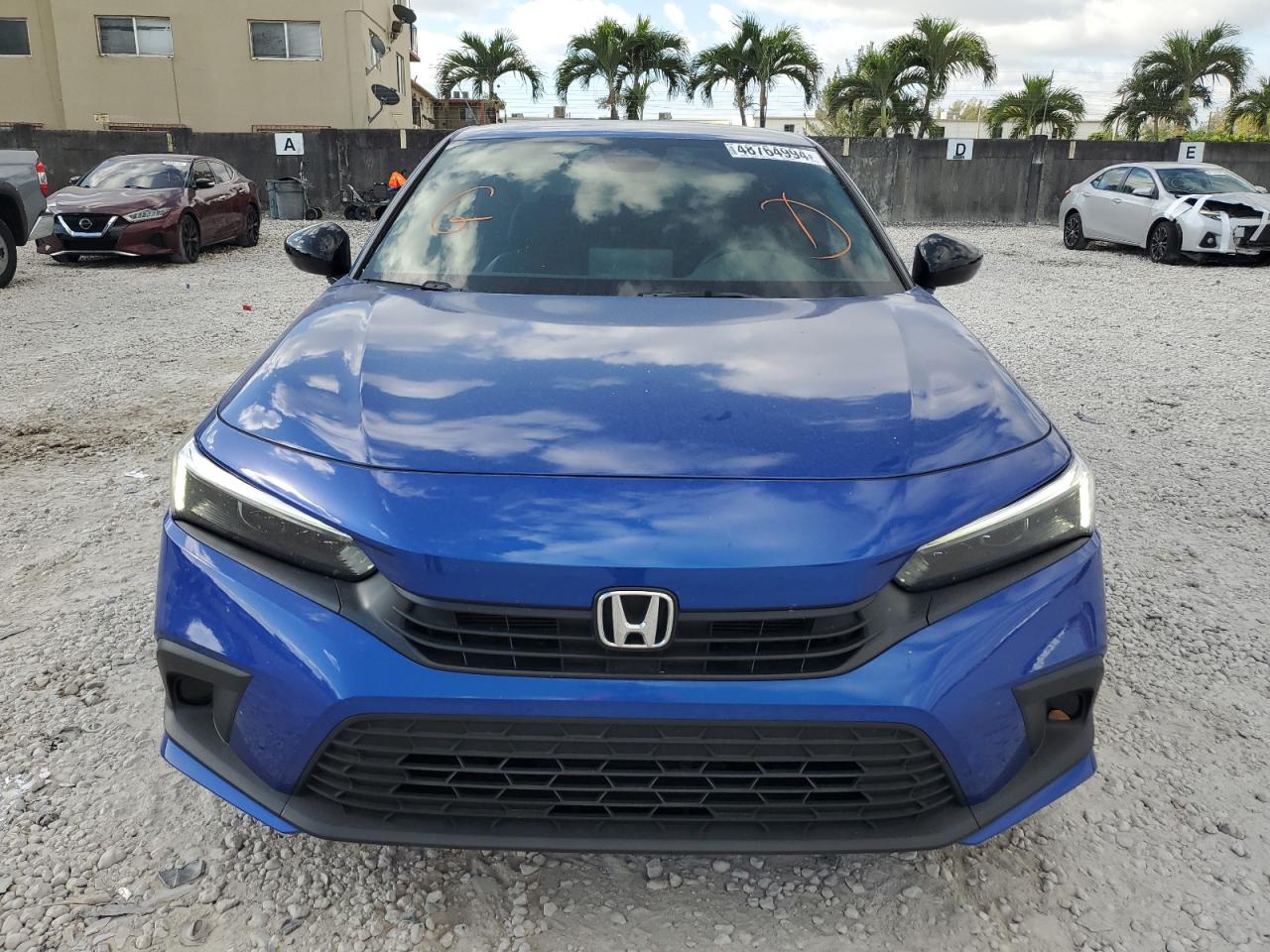 2022 HONDA CIVIC SPORT VIN:2HGFE2F5XNH597818