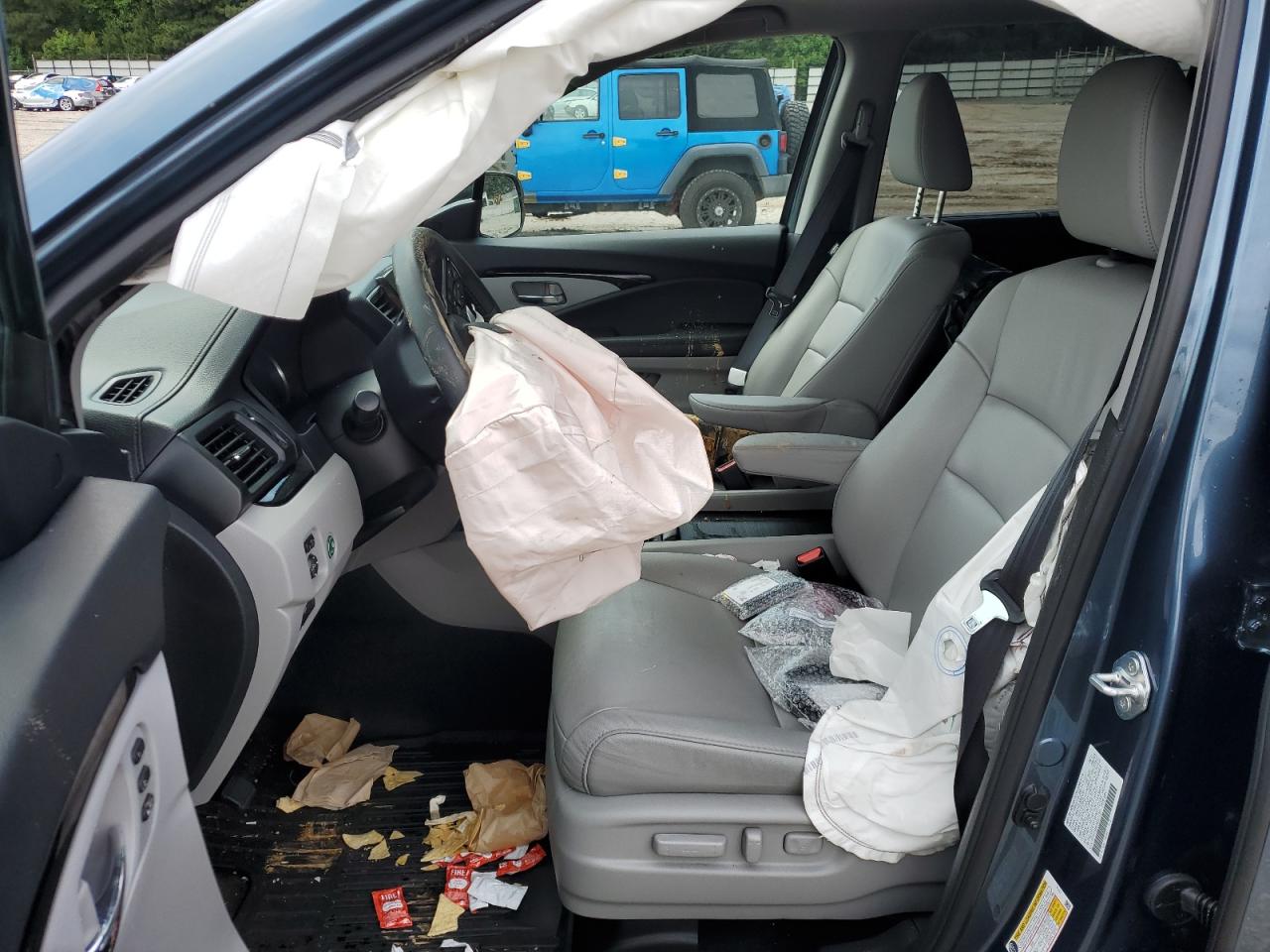 2022 HONDA PILOT TOURING VIN:5FNYF6H61NB011207