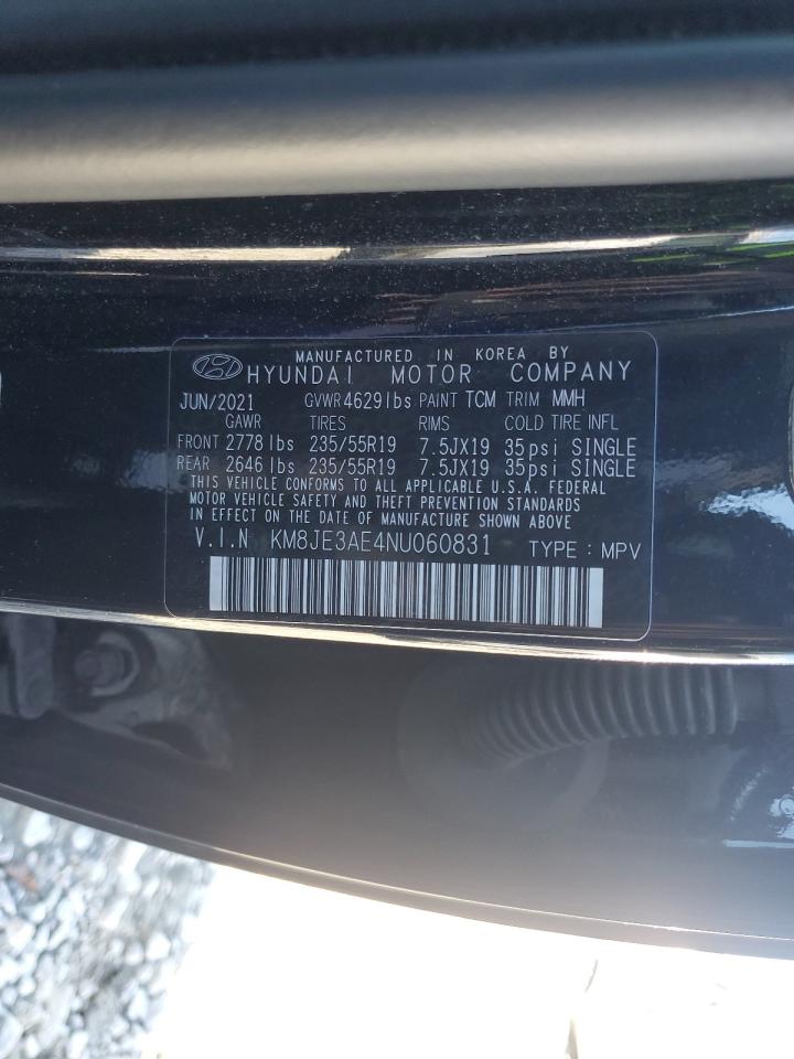 2022 HYUNDAI TUCSON LIMITED VIN:KM8JE3AE4NU060831