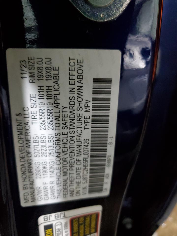 2024 ACURA RDX TECHNOLOGY VIN:5J8TC2H55RL007426