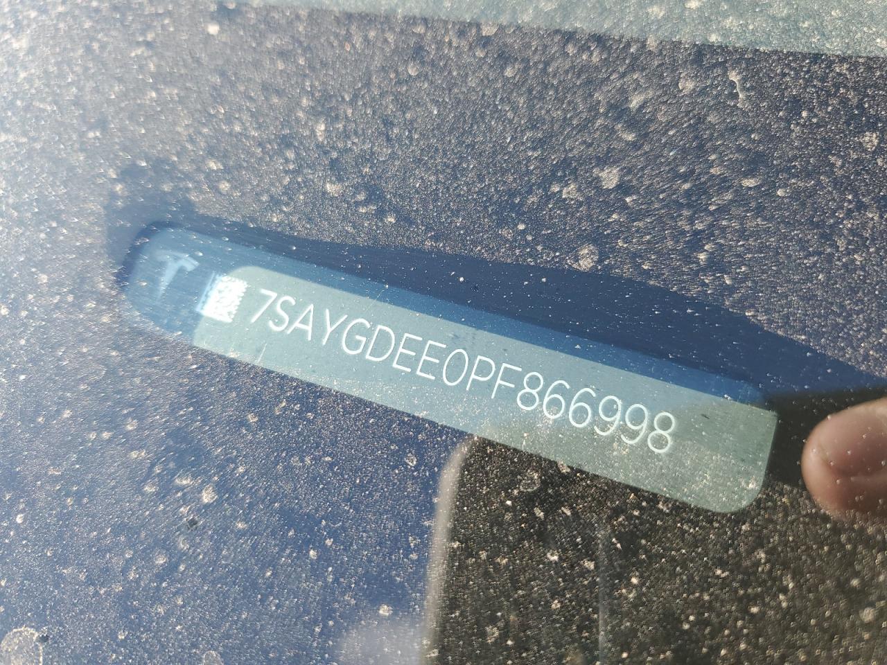 2023 TESLA MODEL Y  VIN:7SAYGDEE0PF866998