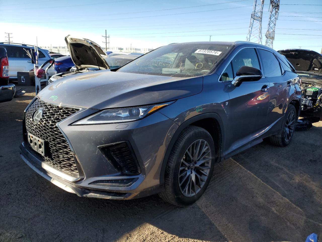 2022 LEXUS RX 350 F SPORT VIN:2T2SZMDA3NC360820