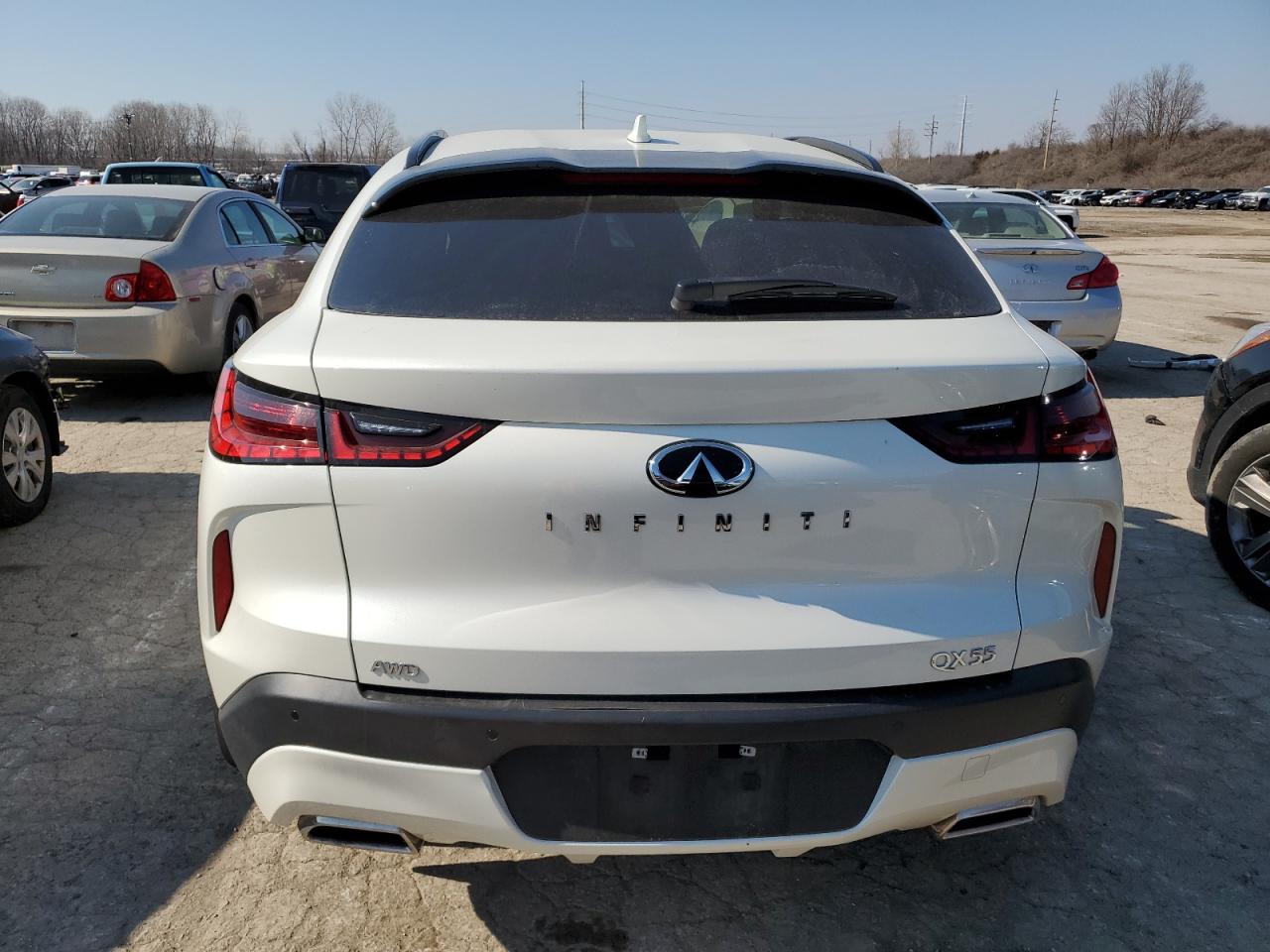 2022 INFINITI QX55 LUXE VIN:3PCAJ5J3XNF114250