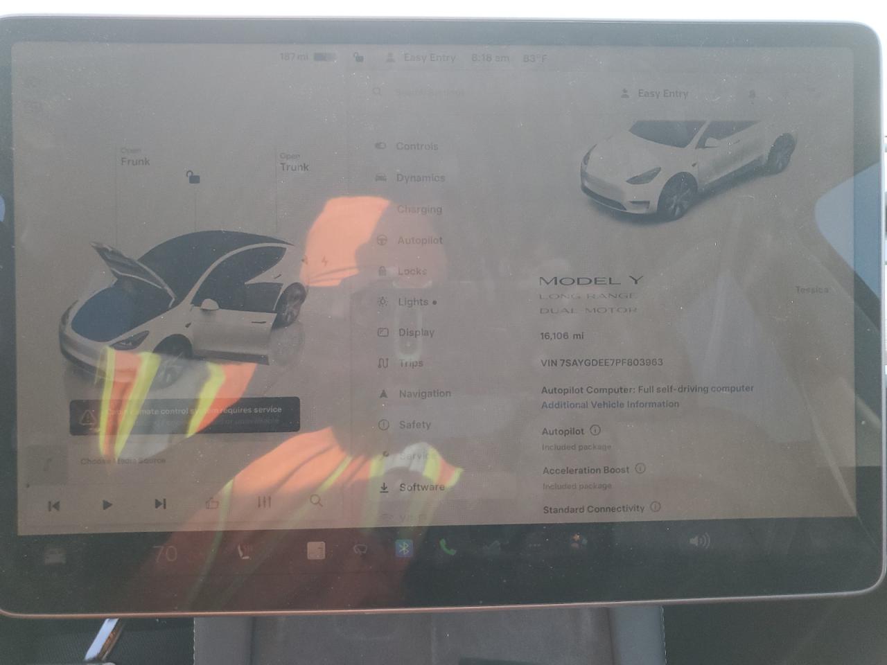 2023 TESLA MODEL Y  VIN:7SAYGDEE7PF803963