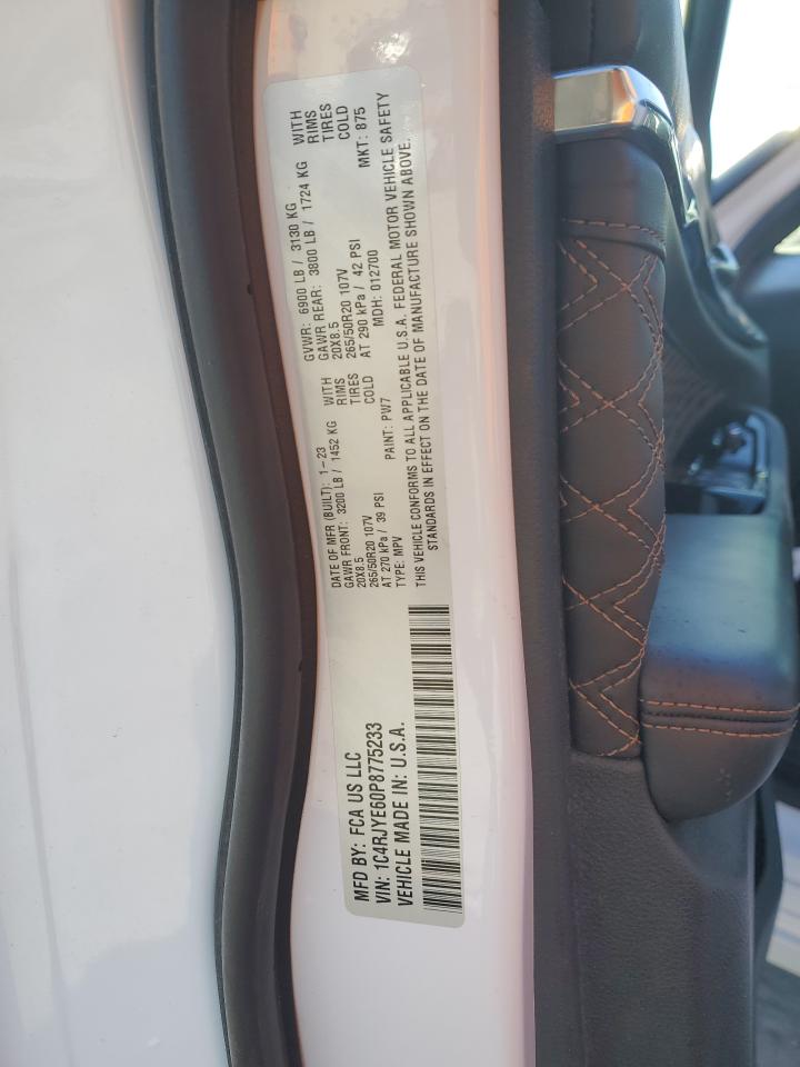 2023 JEEP GRAND CHEROKEE SUMMIT 4XE VIN:1C4RJYE60P8775233
