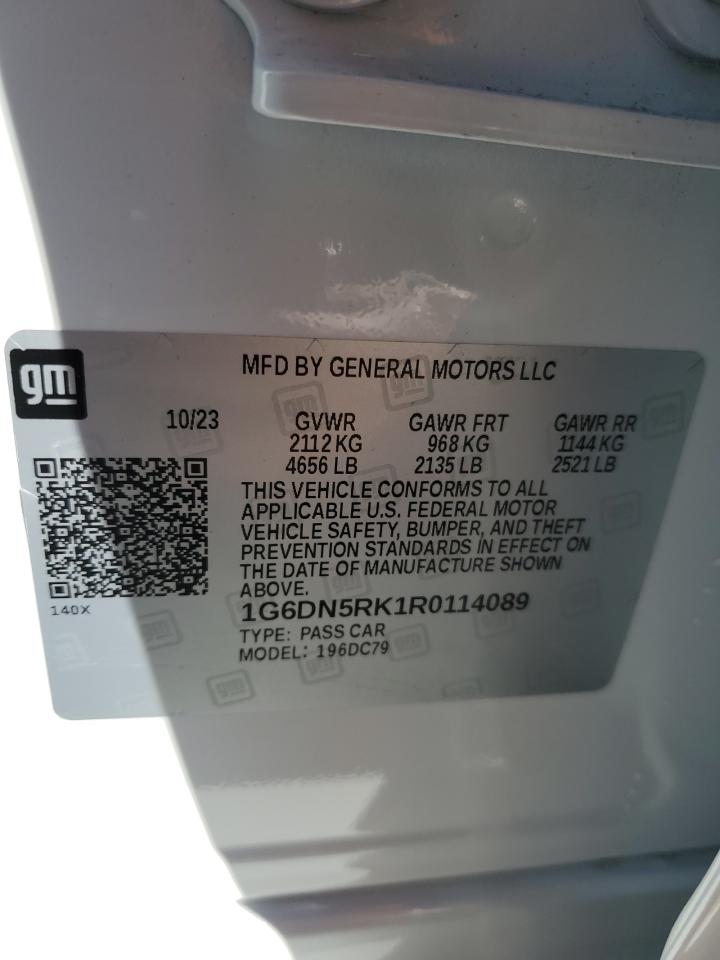 2024 CADILLAC CT5 PREMIUM LUXURY VIN:1N6BF0KX1DN109171