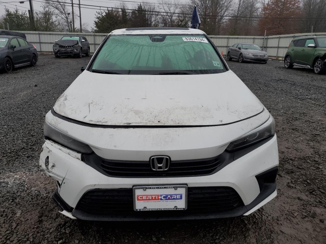 2022 HONDA CIVIC EX VIN:JHMFE1F78NX004915