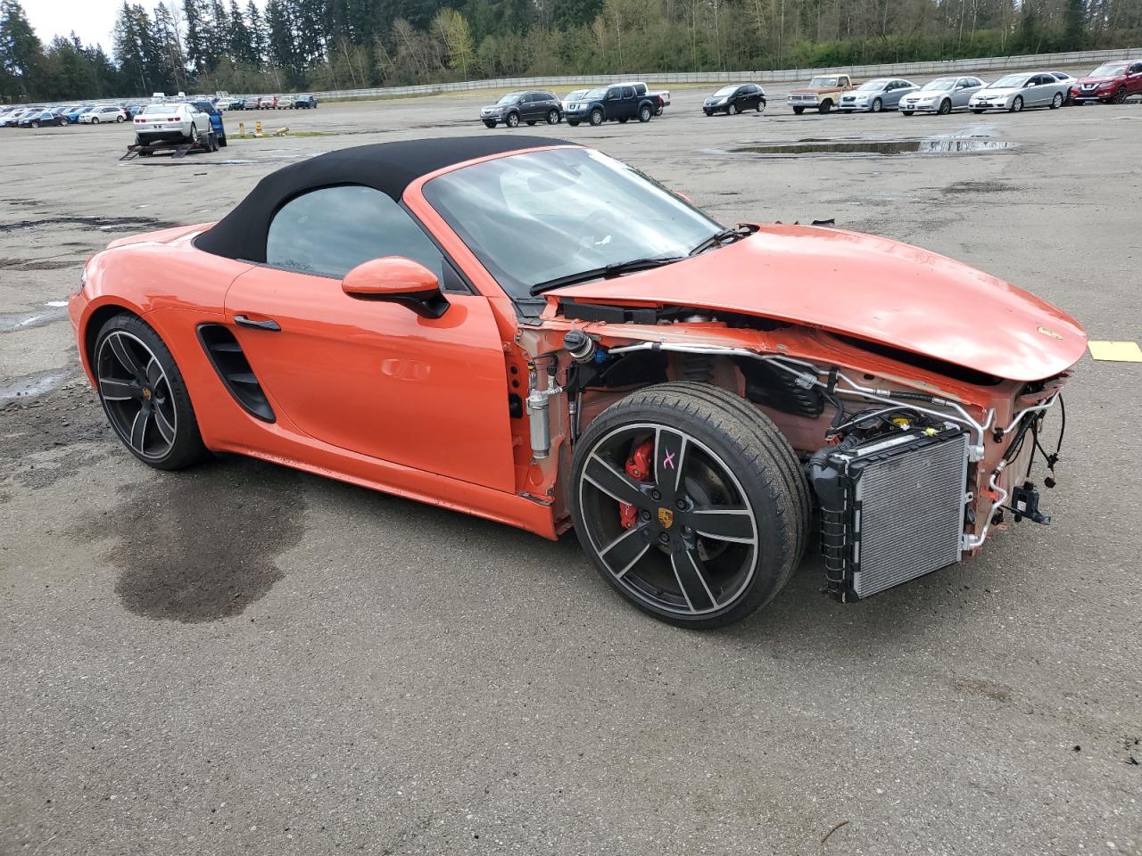 2022 PORSCHE BOXSTER S VIN:WP0CB2A85NS221192