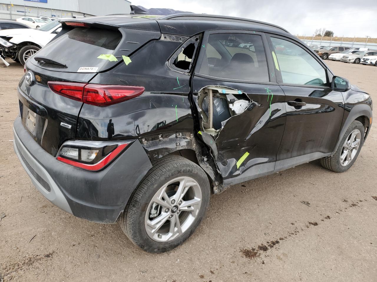 2022 HYUNDAI KONA SEL VIN:KM8K6CAB3NU815782
