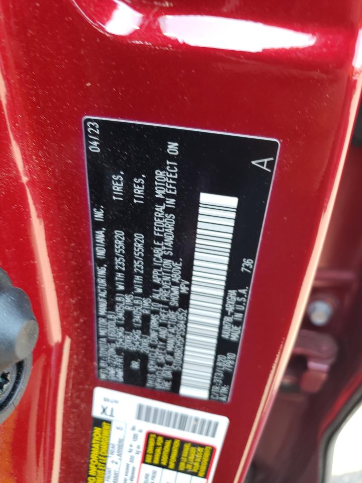 2023 TOYOTA HIGHLANDER HYBRID LIMITED VIN:5TDXBRCH5PS584952