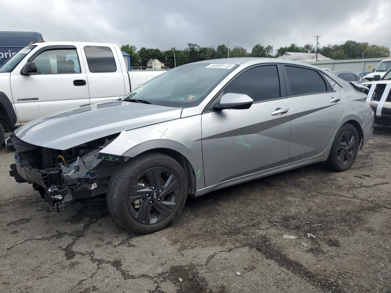 2022 HYUNDAI ELANTRA SEL VIN:5NPLM4AG5NH070110