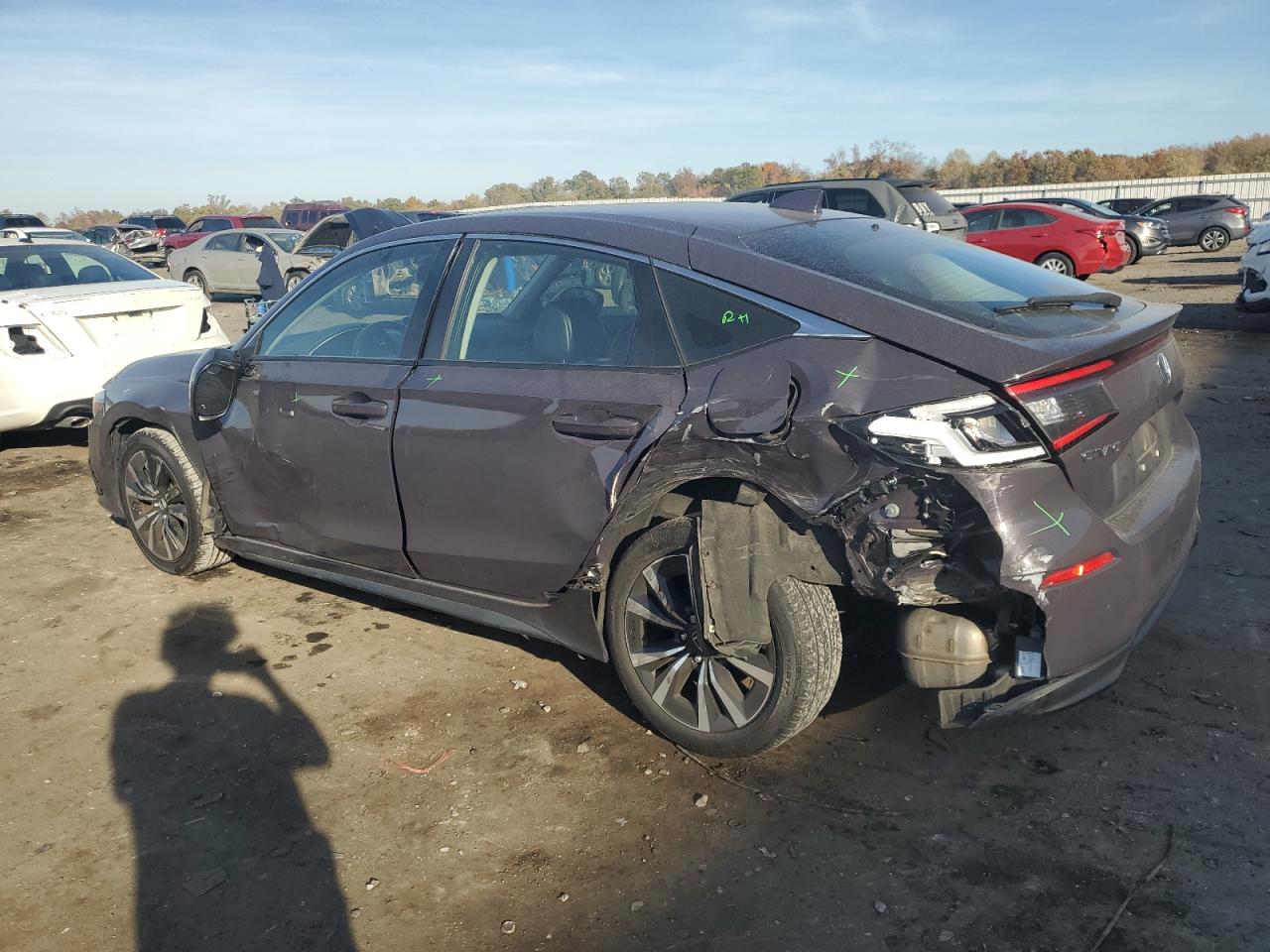 2022 HONDA CIVIC EXL VIN:19XFL1H71NE008907