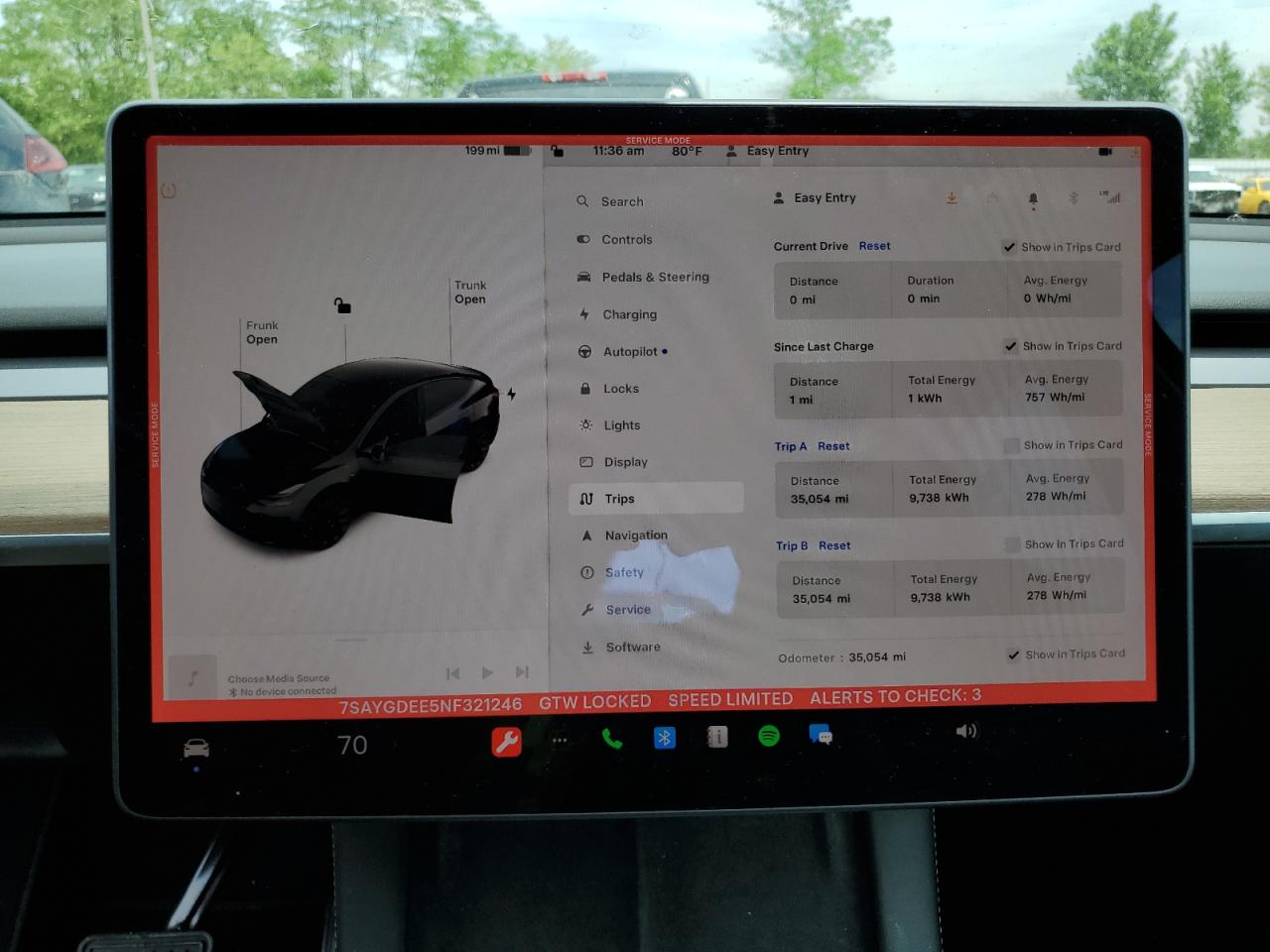 2022 TESLA MODEL Y  VIN:7SAYGDEE5NF321246