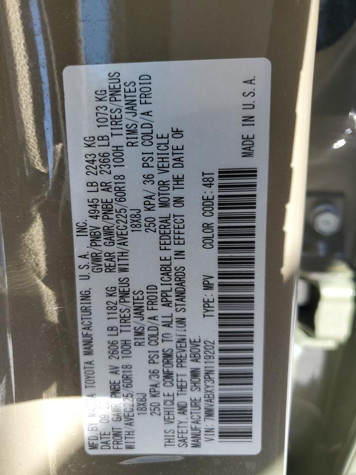 2023 MAZDA CX-50 BASE VIN:7MMVABXY3PN119202
