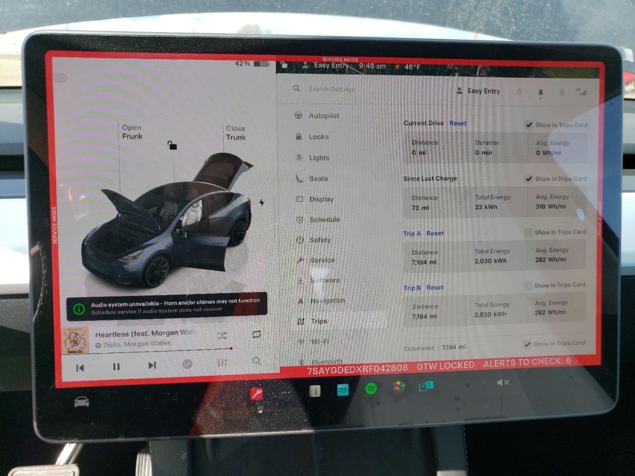 2024 TESLA MODEL Y  VIN:7SAYGDEDXRF042808