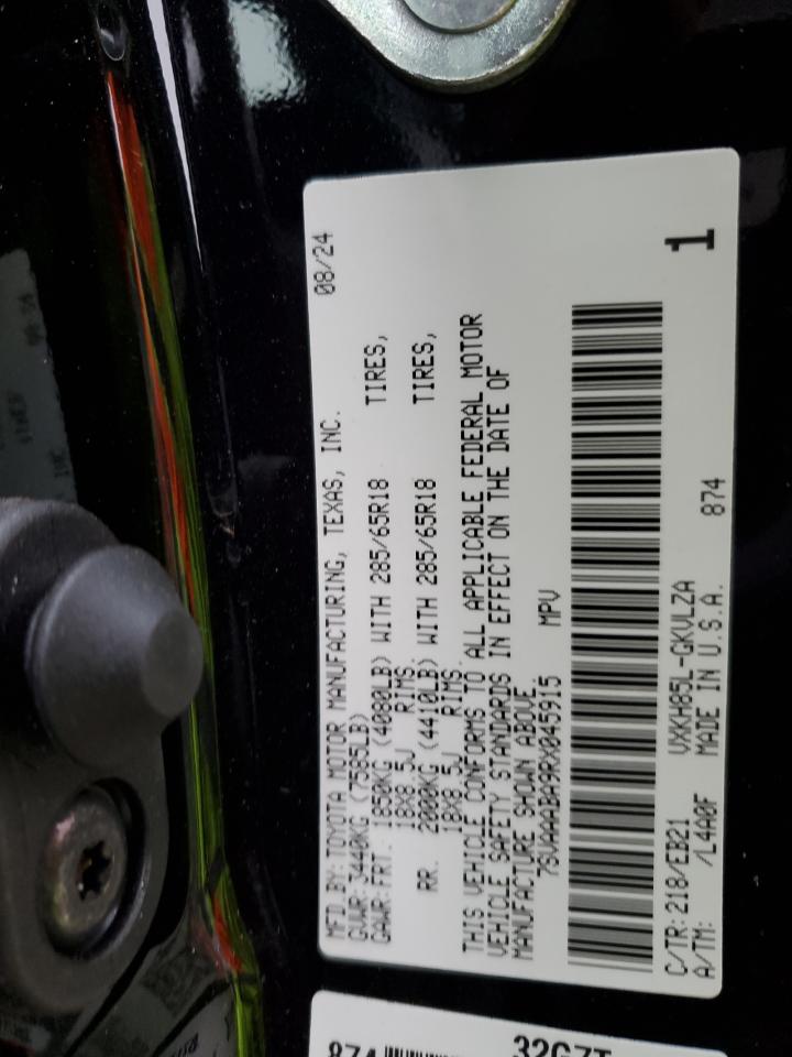 2024 TOYOTA SEQUOIA SR5 VIN:7SVAAABA9RX045915
